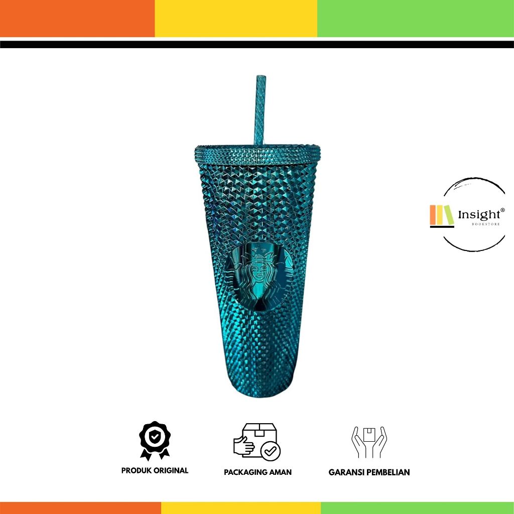Tumbler Starbucks original 01/100 | Blue Chrome Studded Venti | Starbucks Tumbler Collection