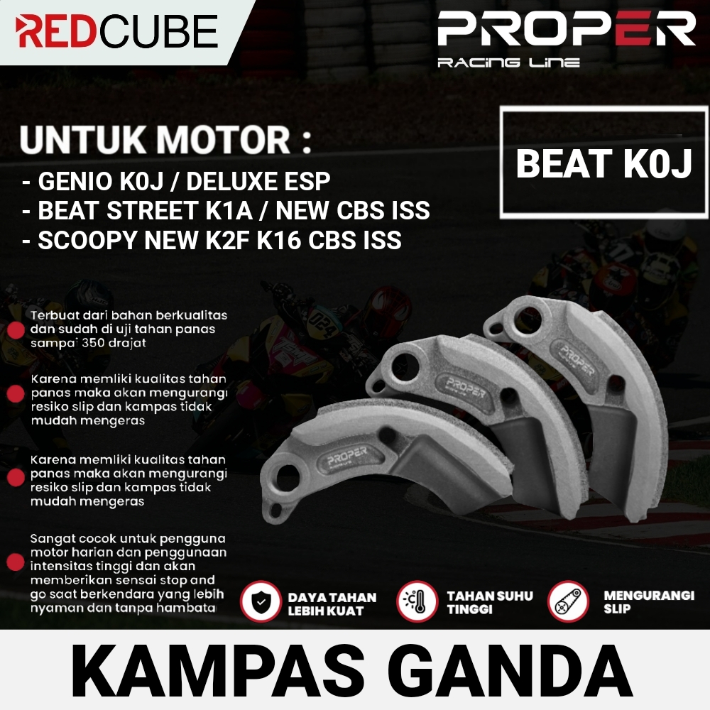 KAMPAS GANDA PROPER RACING LINE GENIO NEW BEAT DELUXE LED SCOOPY STYLISH PRESTIGE NEW BEAT STREET 20