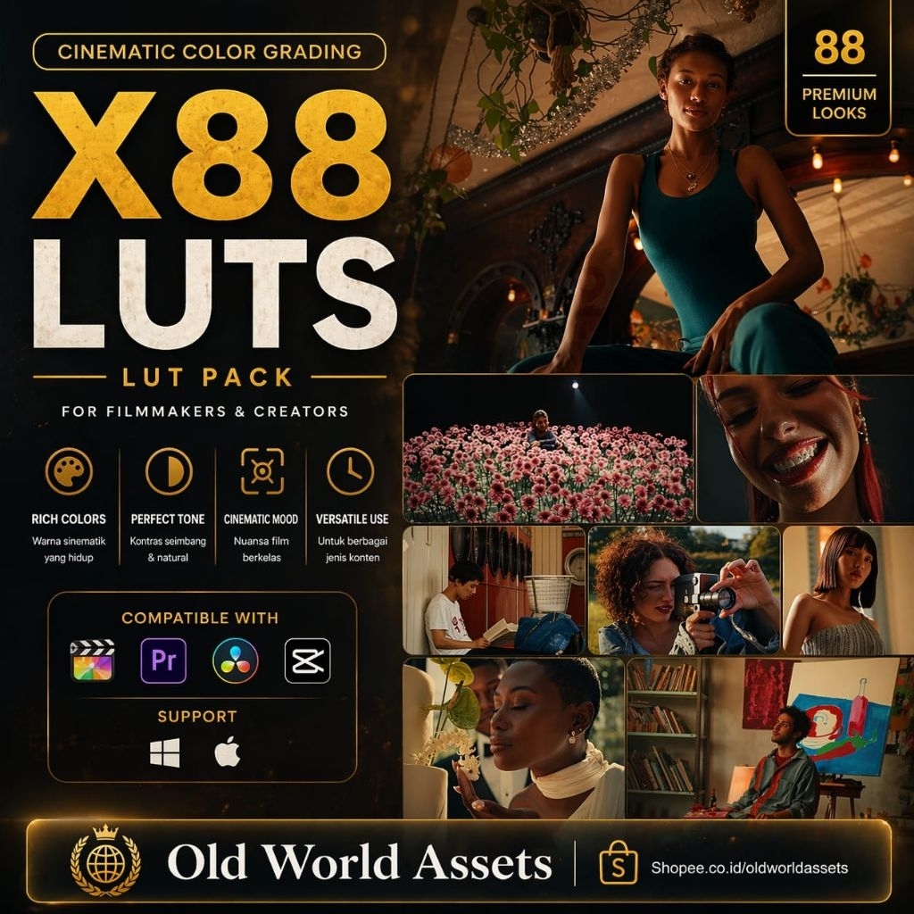 GAMUT X88 Luts | ADOBE PREMIERE DAVINCI RESOLVE