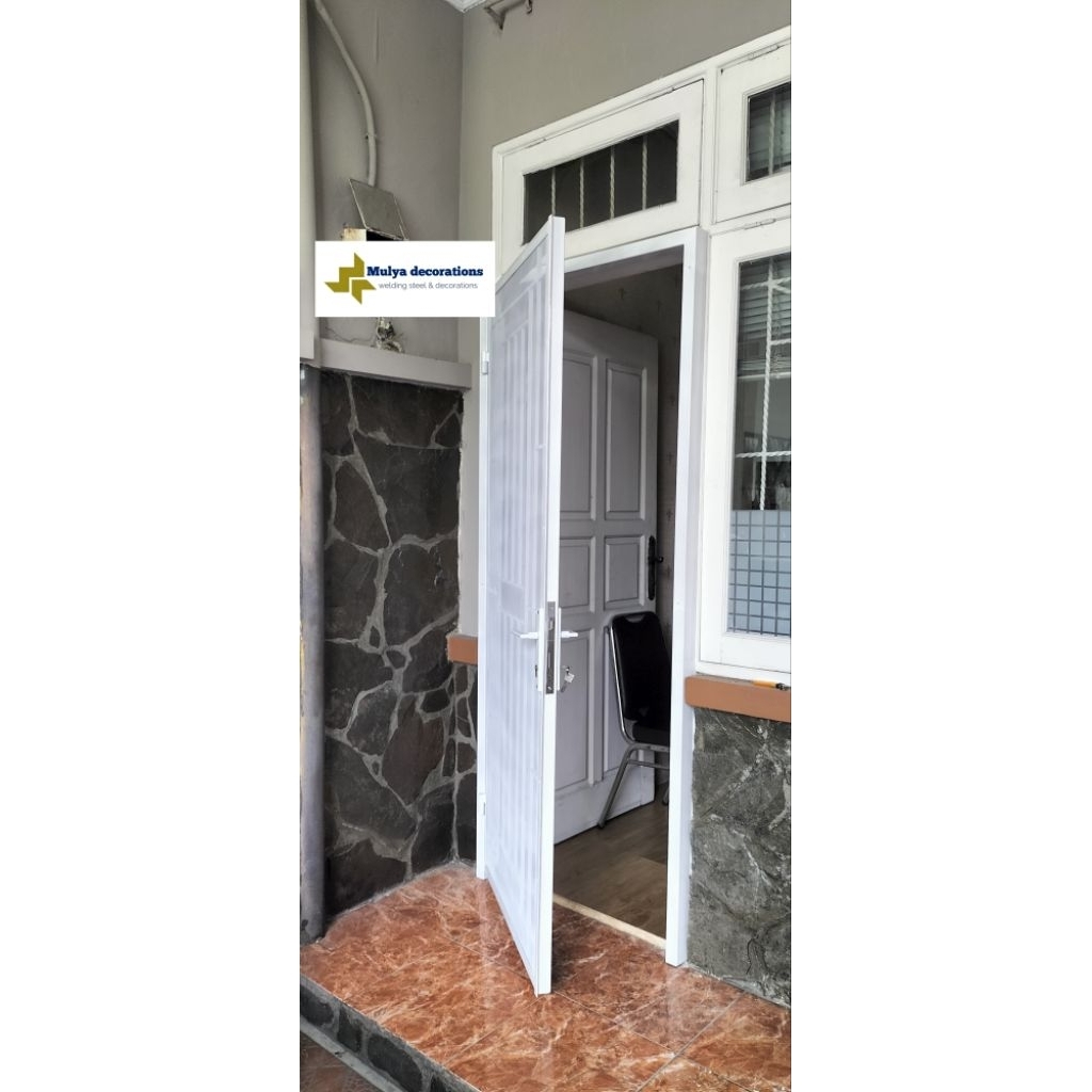 pintu tralis pintu besi set kasa nyamuk