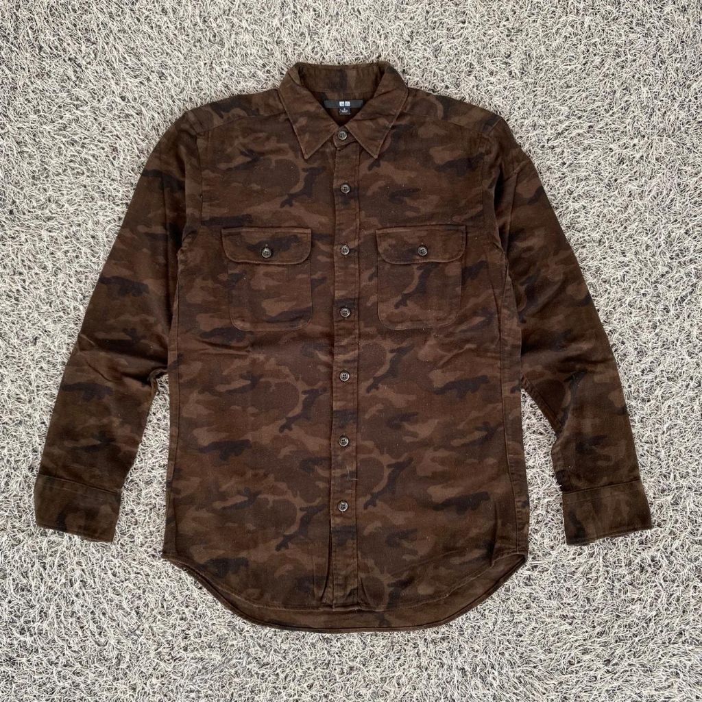 kemeja flannel camo uniqlo kemeja camo uniqlo kemeja uniqlo
