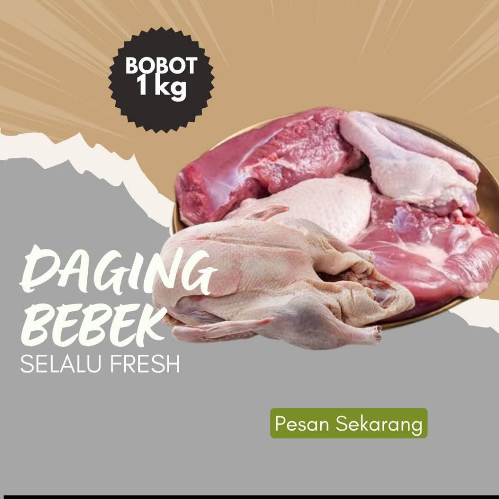 Daging Bebek/Karkas Bebek Peking Bobot 1 Kg Up