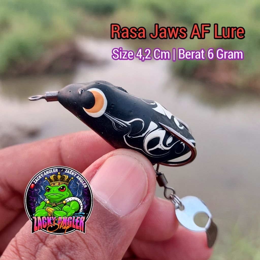 Soft Frog Rasa Jaws AF Lure Umpan Casting Gabus Berisik