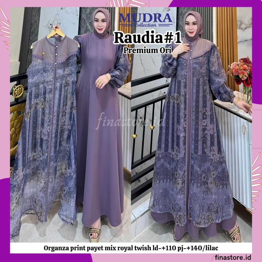 Gamis Mudra Collection / Gamis Terbaru / Gamis Wanita / Gamis Premium / Gamis Pesta / One Set / Sete
