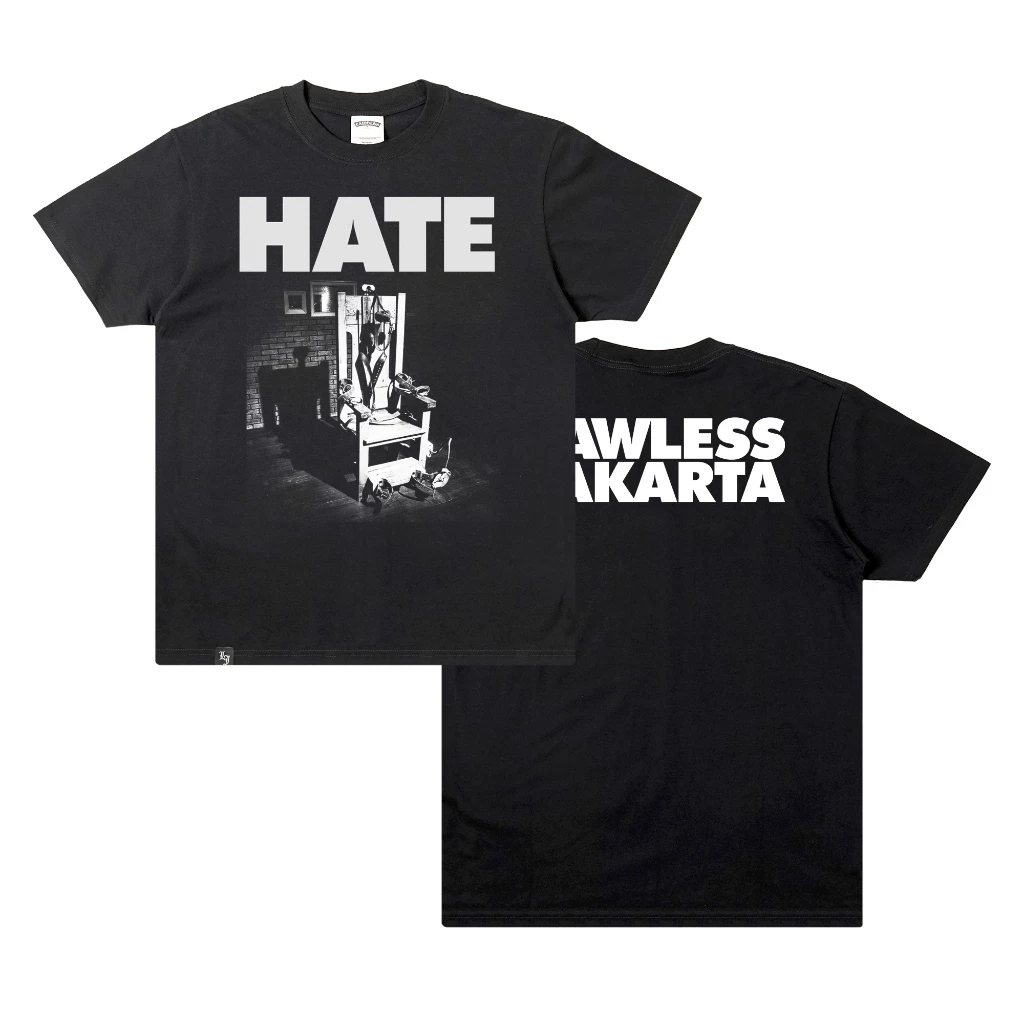 Tshirt LAWLESS JAKARTA - HATE ELECTRIC CHAIR | Lawless Jakarta Official