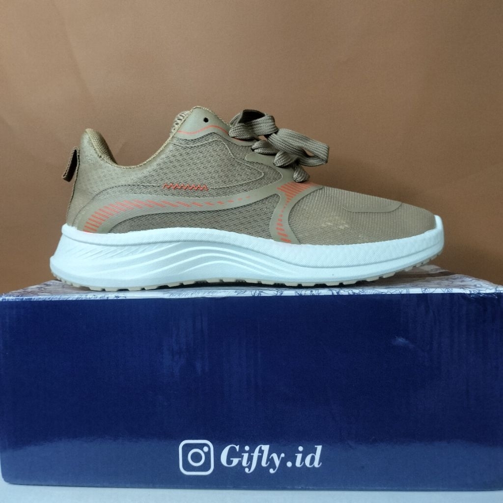 Gifly Sepatu Running Cewek Warna Coklat Model Gifly.id Nyaman untuk Aktivitas Olahraga