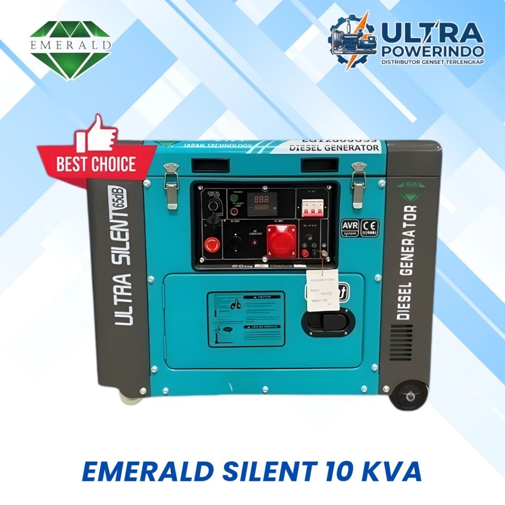 Genset 10 kVA Emerald - 8000 Watt - Genset Solar Silent Portable