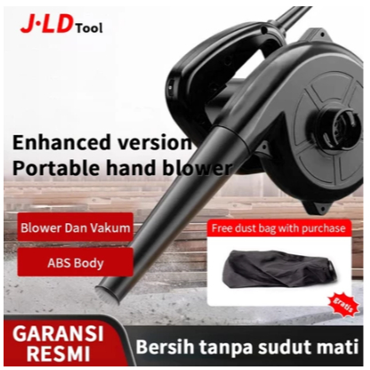 JLD Hand Blower Angin Kencang Listrik Blower Keong Portable Blower Dan Vakum 2in1 Peniup Debu Penger