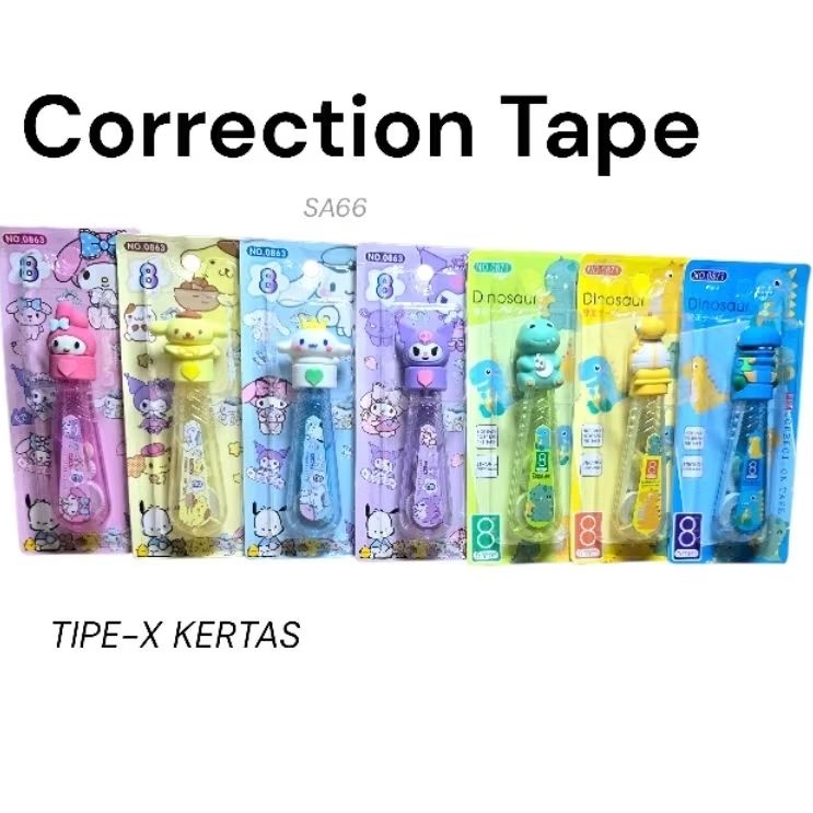 Correction Tape/Tipe-x Kertas/Correction Tape Lucu/Tipe-X Lucu