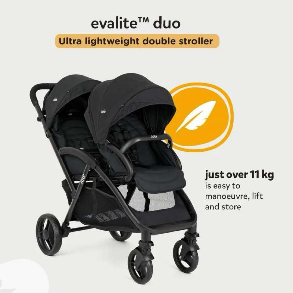 Joie Meet Evalite Duo Tandem Stoller Bayi Kembar Kereta Dorong Bayi