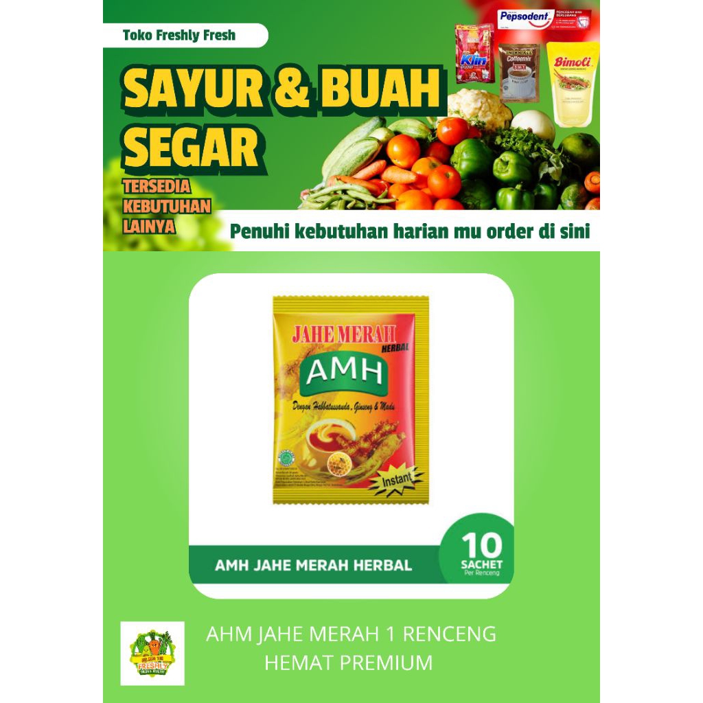 JAHE MERAH AHM 1 RENCENG 10PCS HEMAT PREMIUM