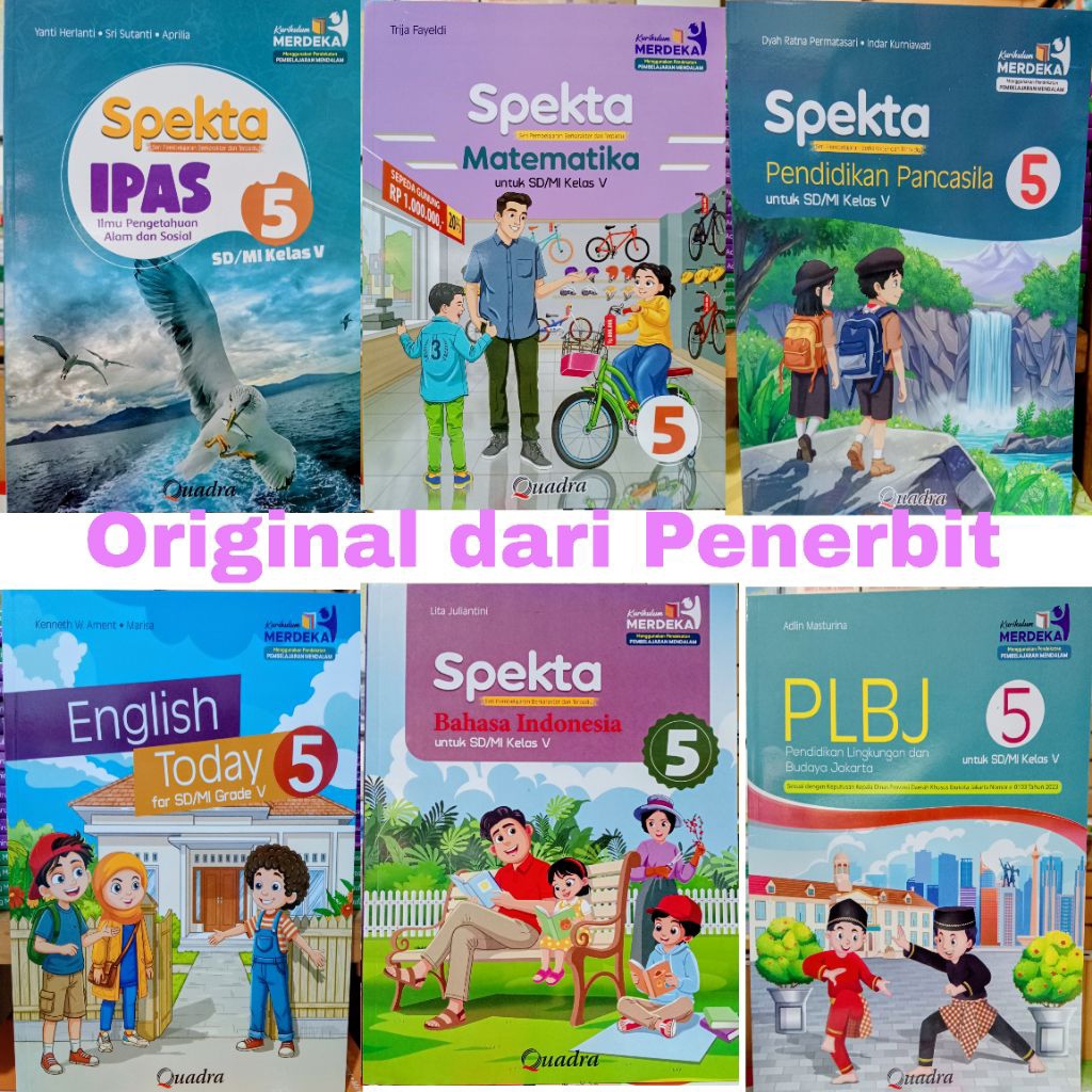 Spekta Matematika Pendidikan Pancasila Agama Islam PJOK Seni Rupa PLBJ Informatika English To Day Ba