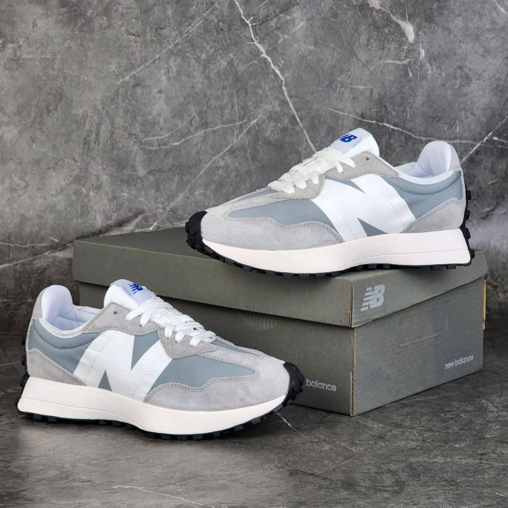 Sepatu Unisex NB 327 White Grey