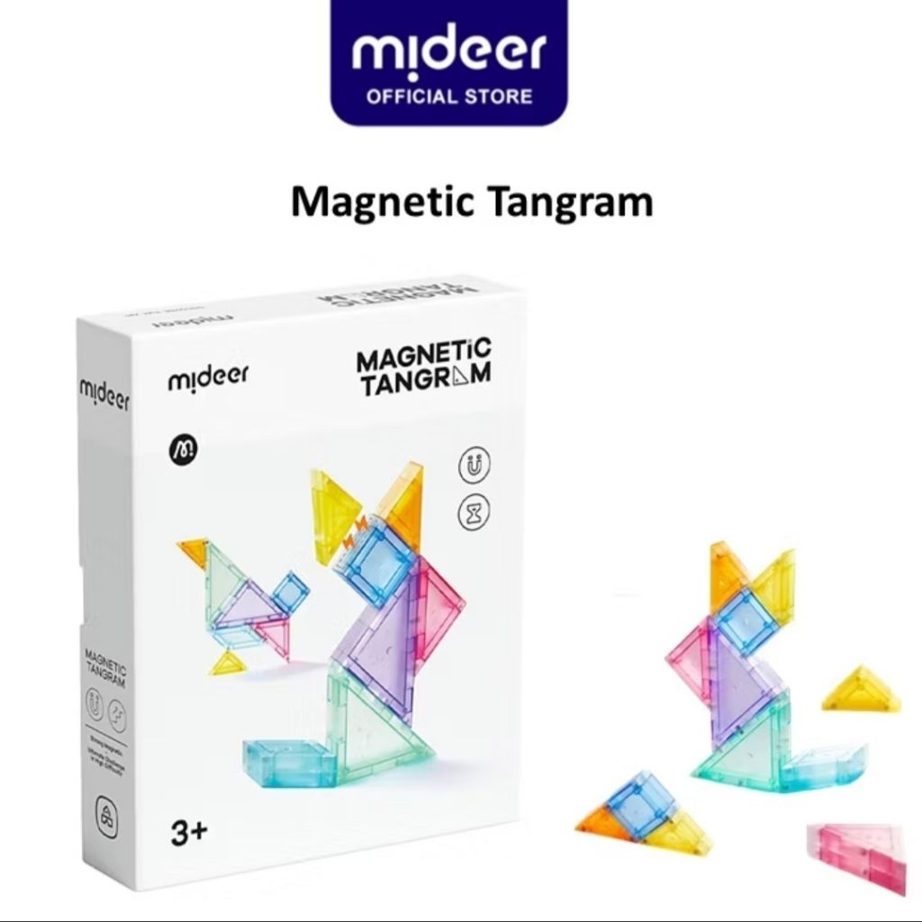 Mideer Magnetic Tangram Educational Tool / Magnetic Puzzle