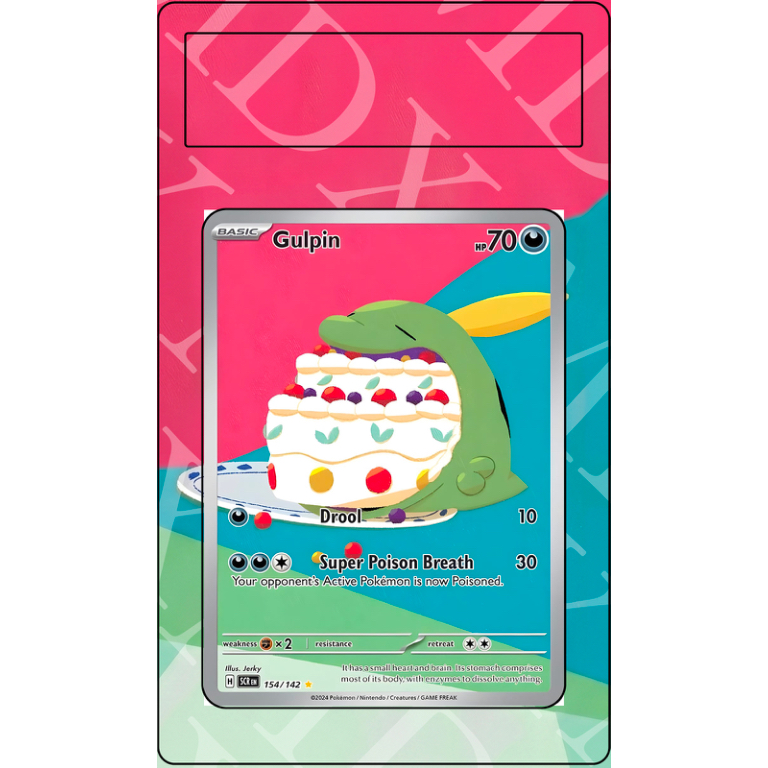 Gulpin #154 Pokemon Stellar Crown (Custom Extended Art)