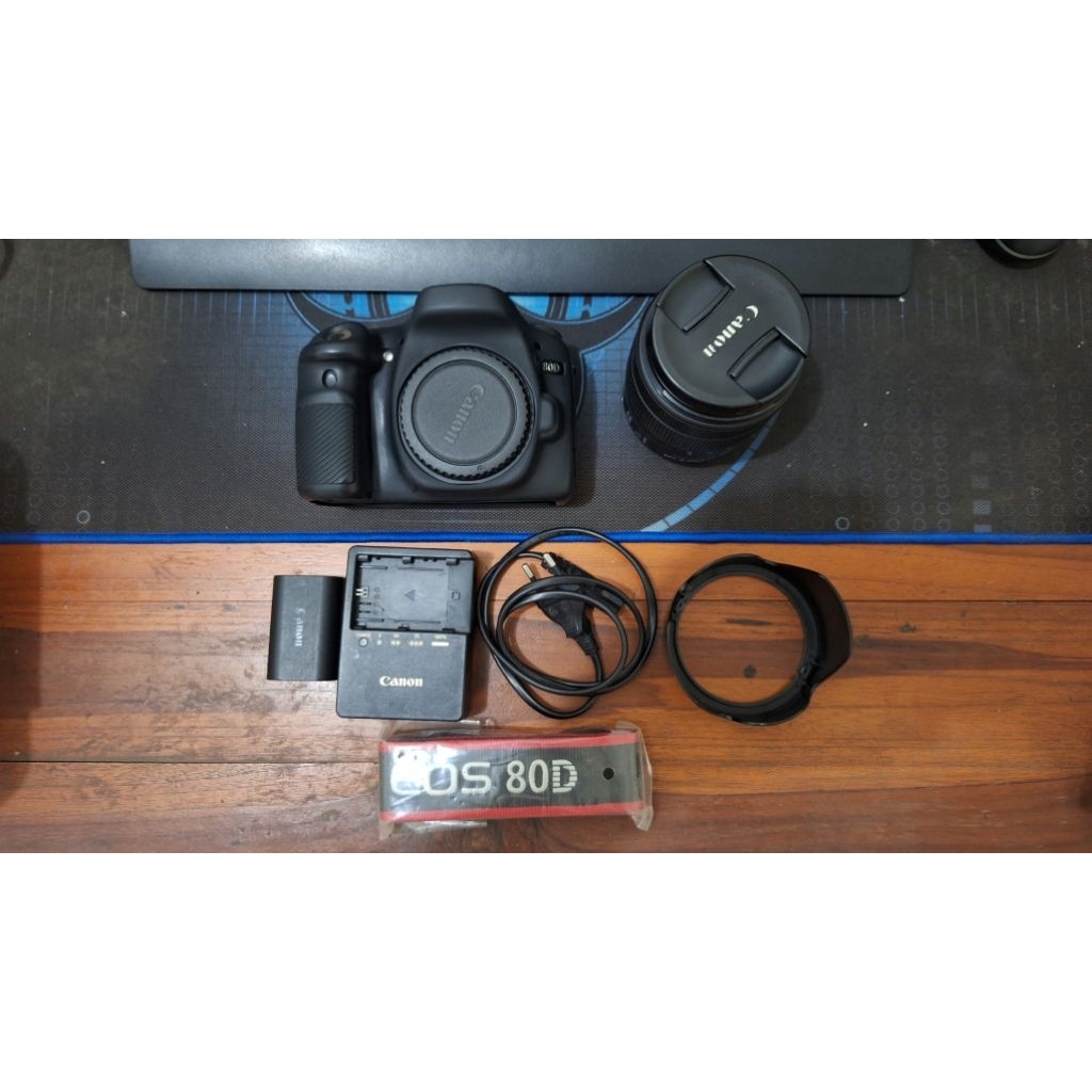 Kamera Canon EOS 80D Kit 18-135mm Nano USM Fullset Bekas