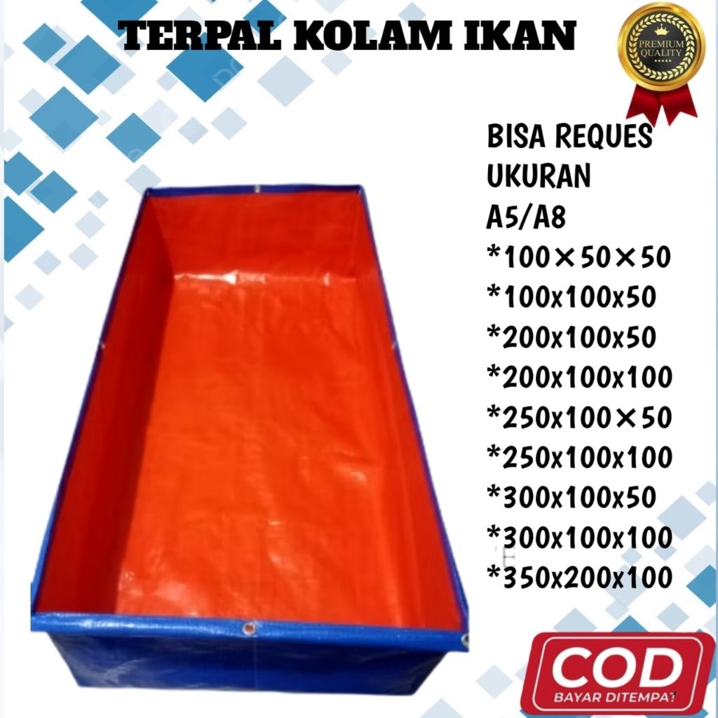 TERPAL KOLAM IKAN LELE A5 A8