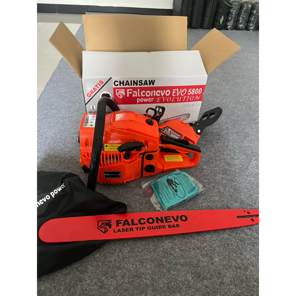 CHAINSAW SENSO FALCON 5800 EVO Bar 22 inc / MESIN SINSO FALCON / chainsaw falcon