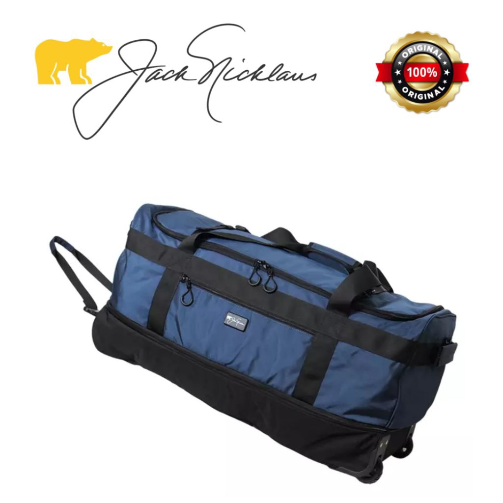 Tas Duffle Traveling JACK NICKLAUS Original Super Light size Besar 30" inch Multi Kompartemen Expand