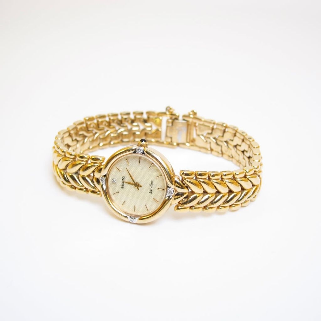 Seiko Exceline Diamond Gold Tone