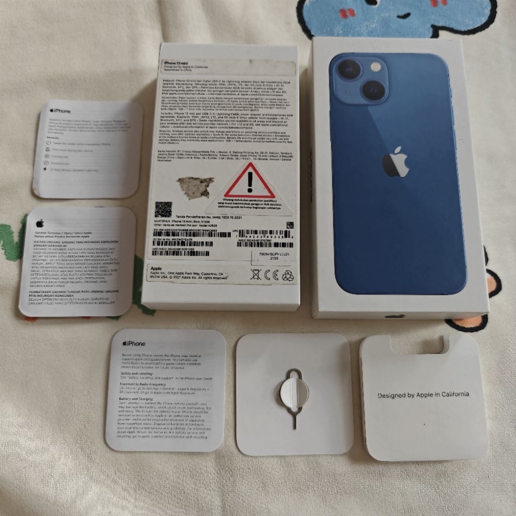 Dus Box iPhone 13 Mini Blue iBox Original Copotan