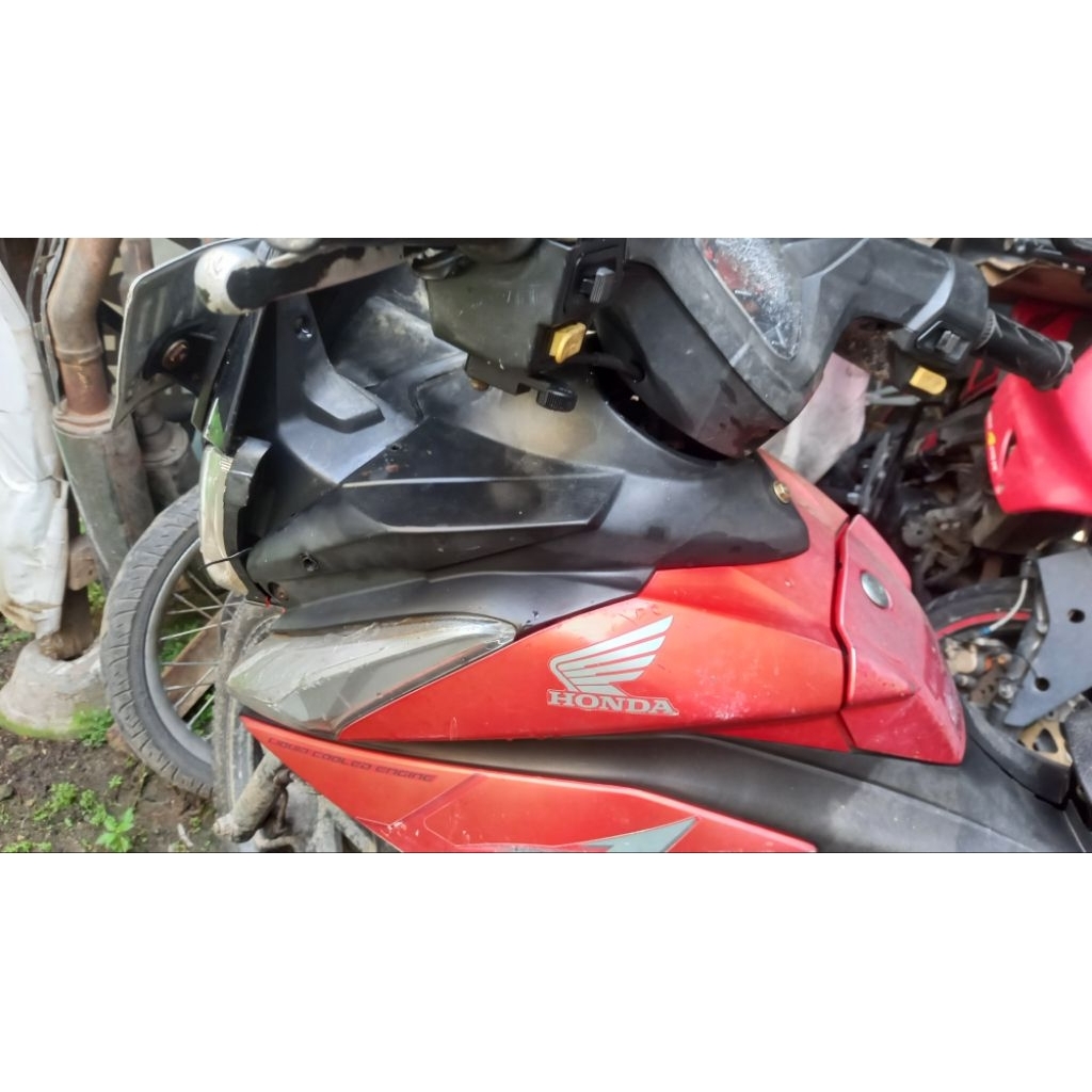 cover kafer leher steer bodi bawah steer depan honda cs1
