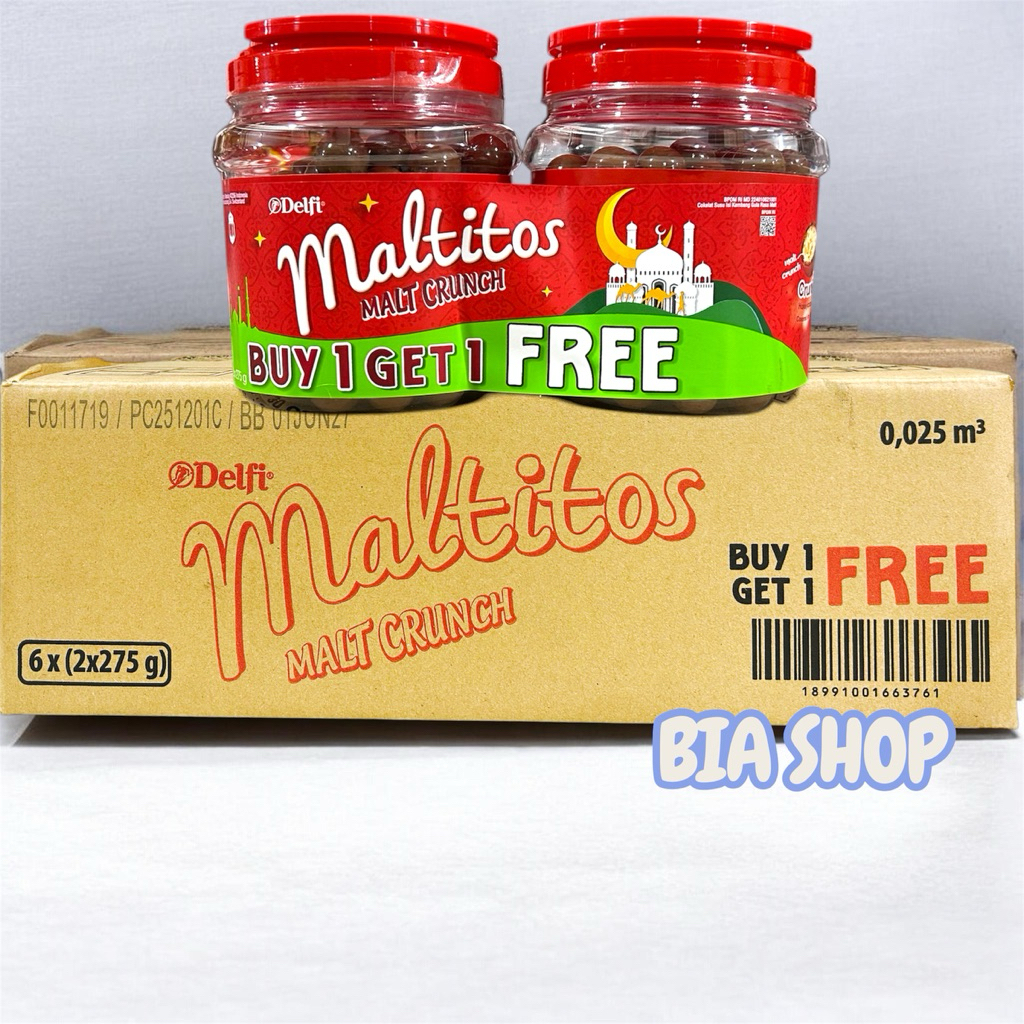 Cokelat Maltitos 275gr perDus isi 12 Toples