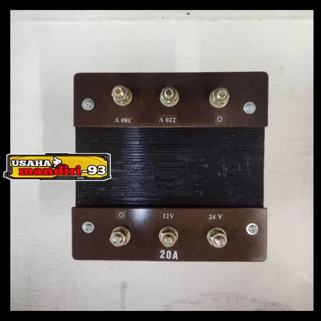 TRAFO 20 AMPER 380V 220V ke 12V 24Vac