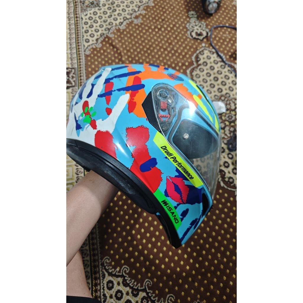 agv K3 SV misano hand ori