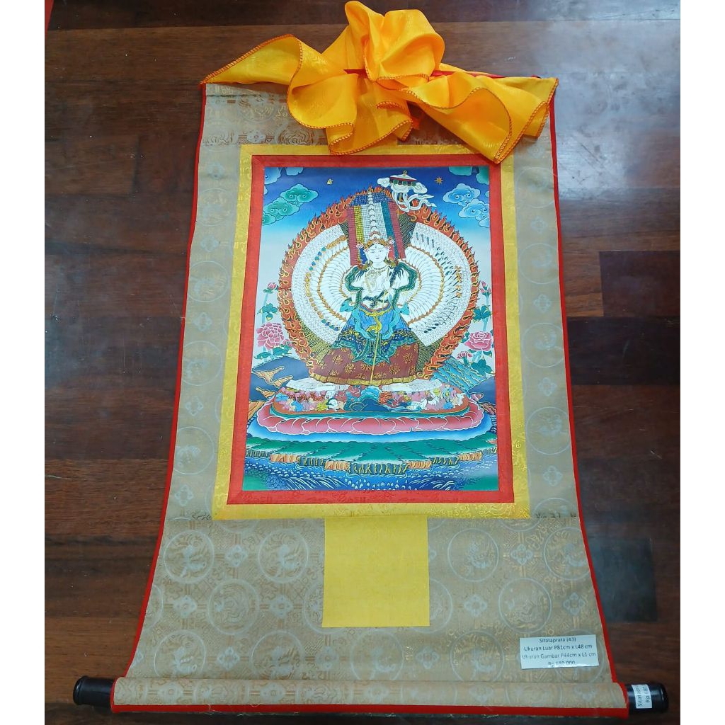 Thangka Sitataprata ( 43 ) - Lukisan Thangka Print - Nepal Tibetan