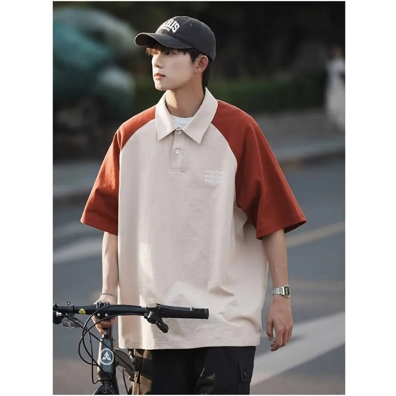 KAOS POLO REGLAN AUTUMER Big Size (S - 6XL)Jumbo Polo polos kombinasi Polo Shirt Unisex M L XL XXL 3
