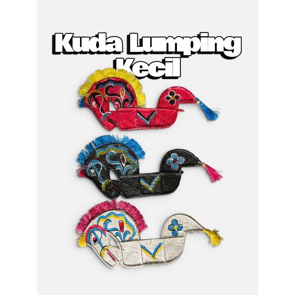Mainan tradisional kuda lumping kecil untuk anak anak / mainan jaranan kecil anak / mainan kesenian 