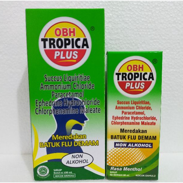 (PROMO DISK 30%) OBH TROPICA PLUS RASA MENTHOL 60ML / 100ML