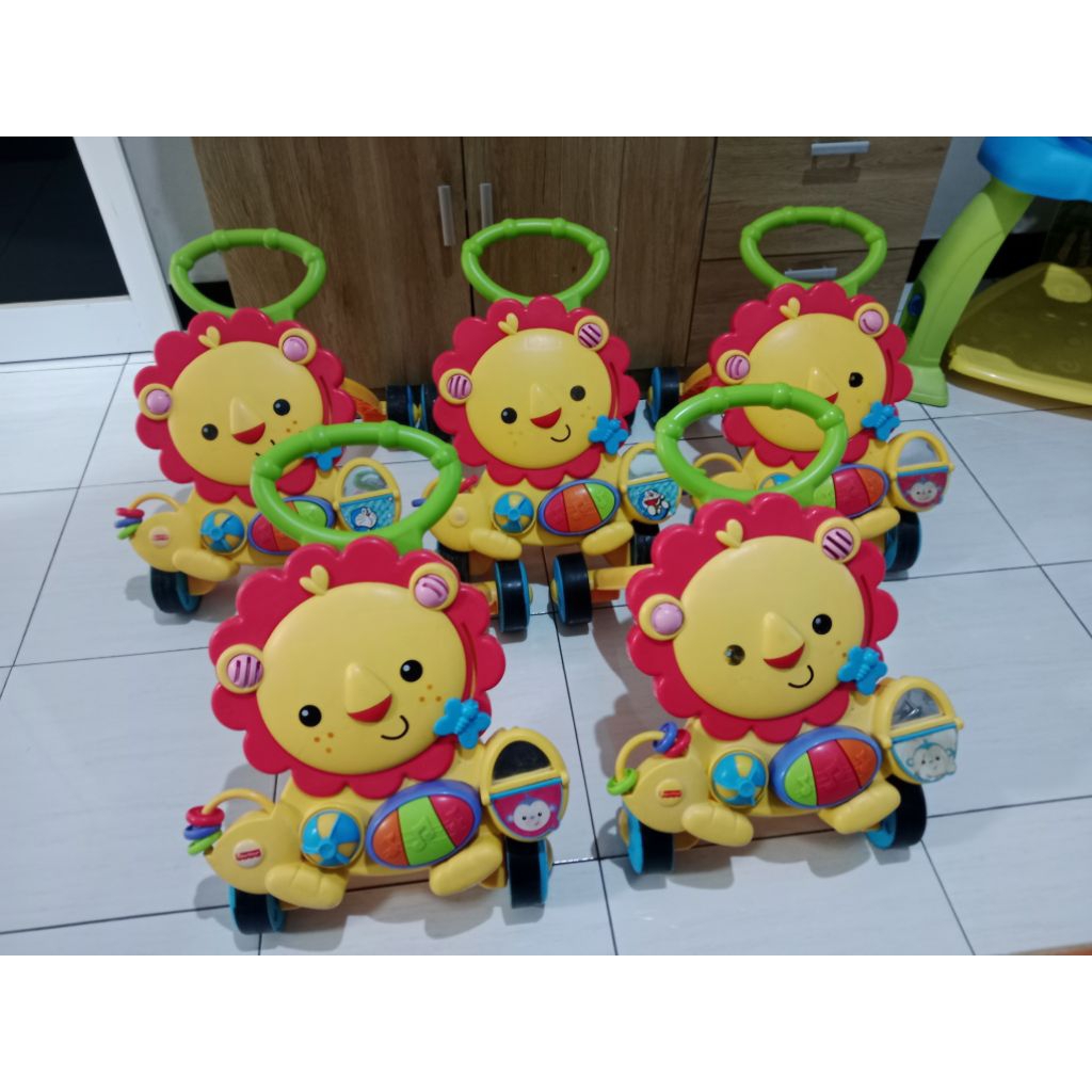 push walker lion fisher price