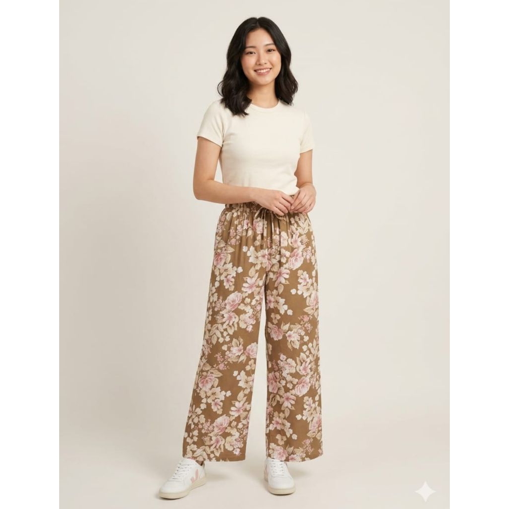 KULOT RAYON MOTIF BUNGA WANITA DEWASA