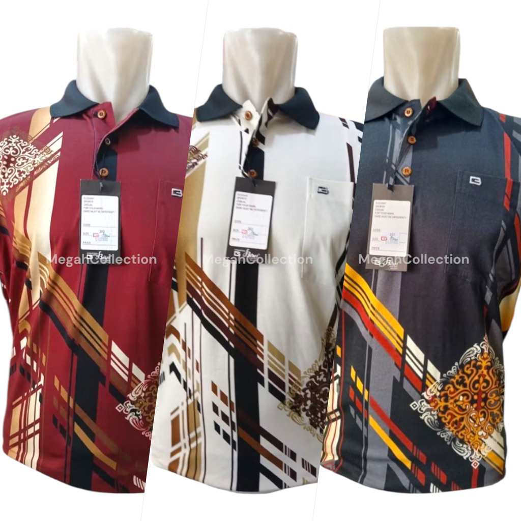 Kaos Kerah Premium Merek Biros 100% Original Bahan Premium