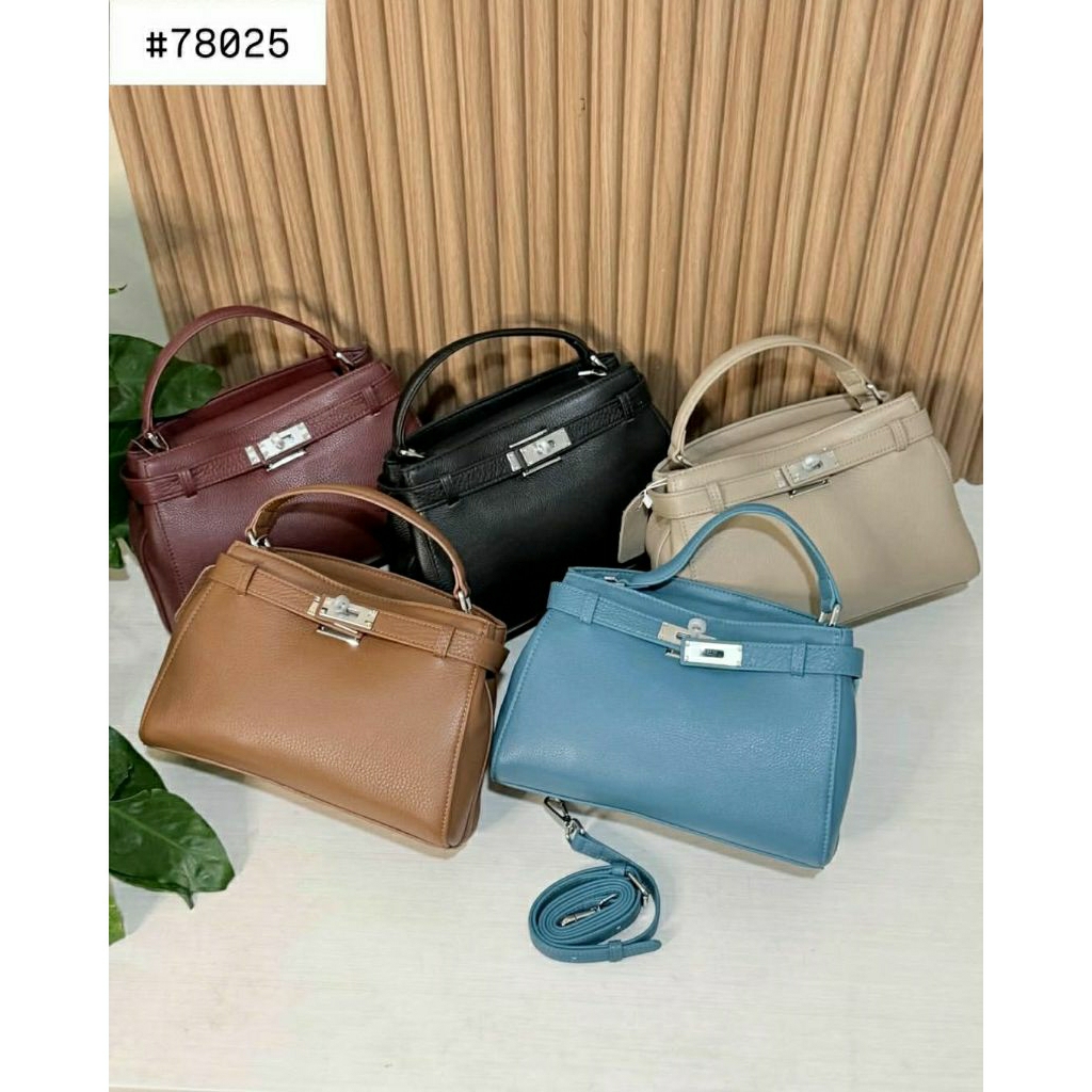 [GENUINE LEATHER] 78025 TAS SELEMPANG KECIL WANITA ASLI KULIT SAPI