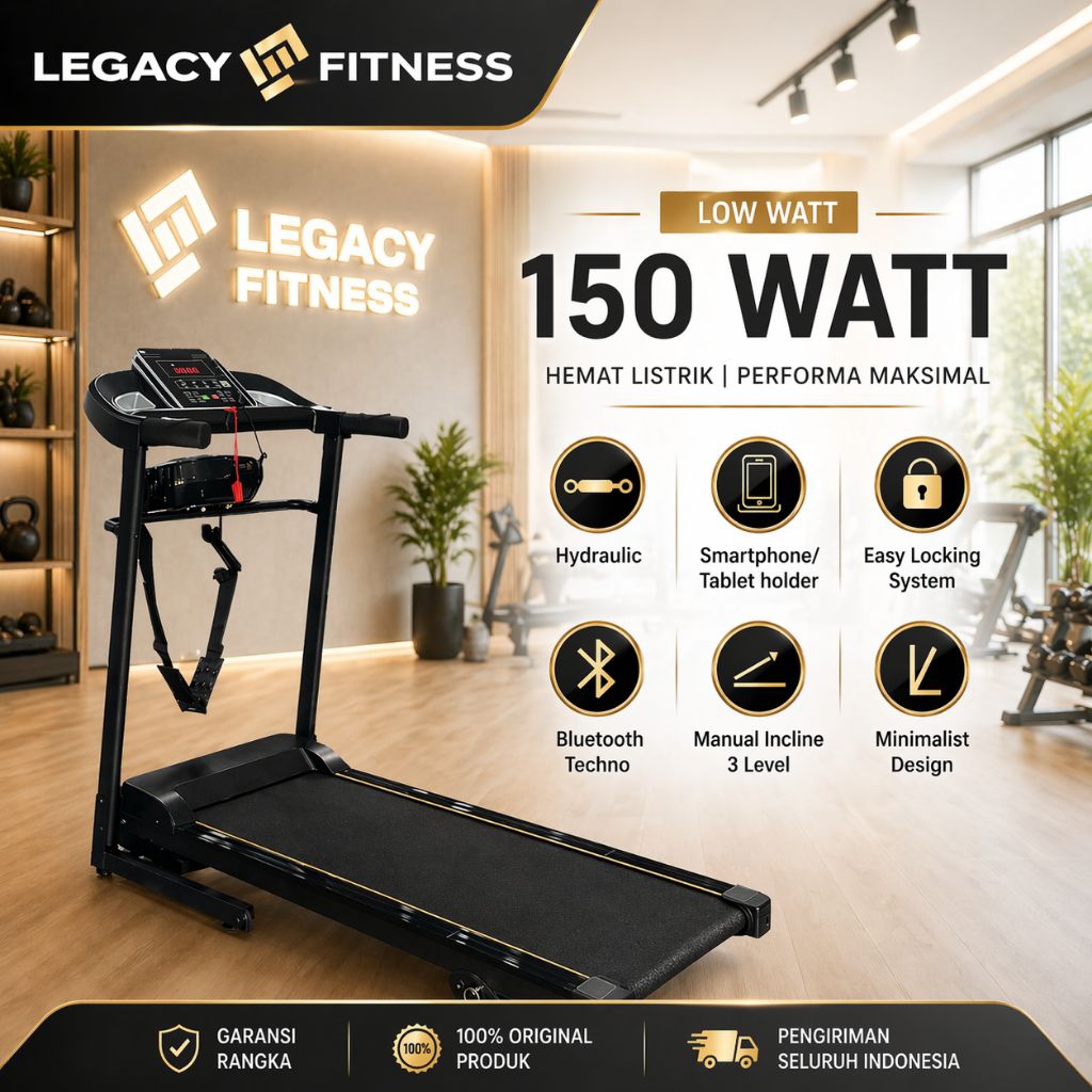 Treadmill Elektrik Legacy Falcon Electric Low Watt listrik