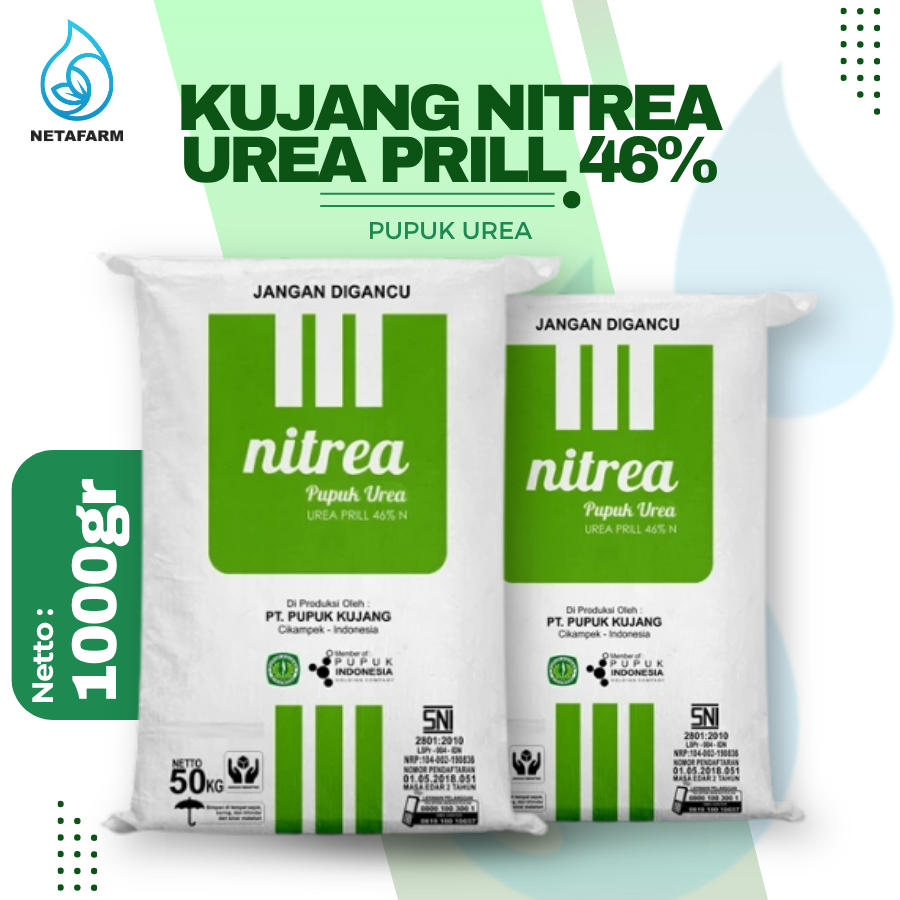 Kujang Nitrea Urea Prill 46% Curah - 1 Kg