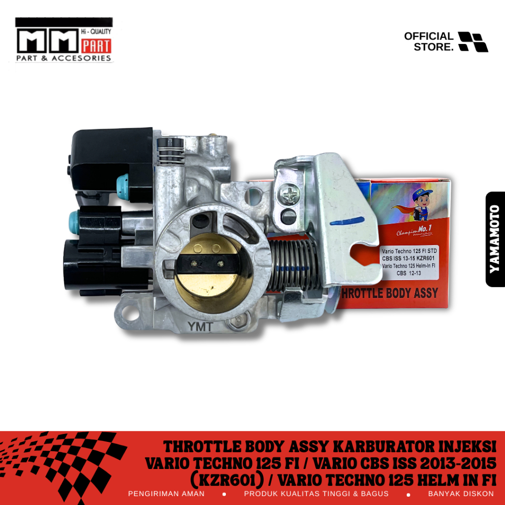 THROTTLE BODY ASSY KARBURATOR INJEKSI VARIO TECHNO 125 FI / VARIO CBS ISS 2013-2015 KZR601 / VARIO T