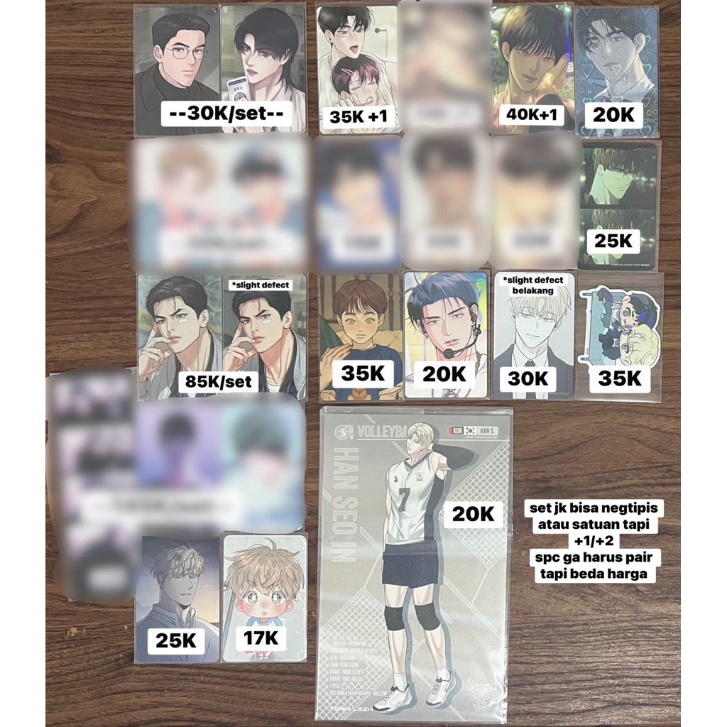photocards bl lezhin, lebom, jinx, checkmate, happy twogether, nerd project, lost in the cloud, flas