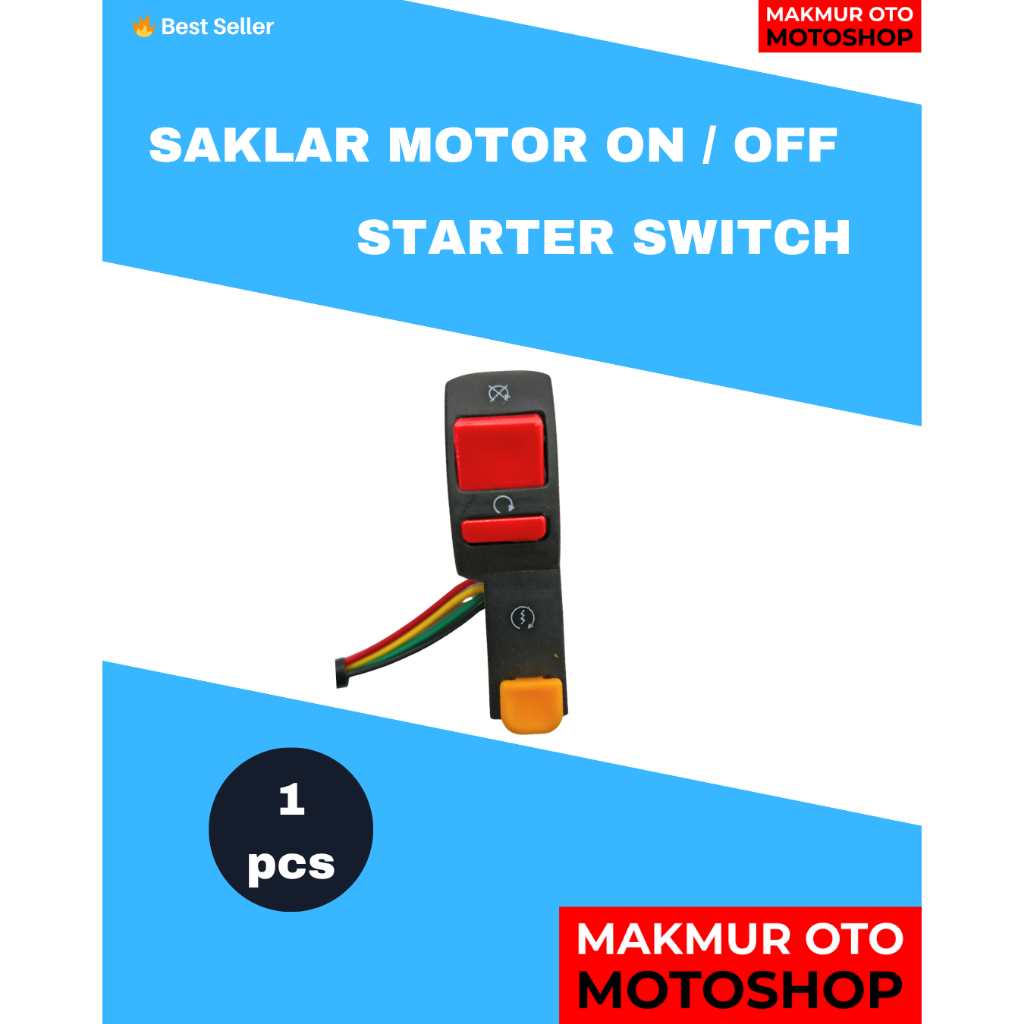 Saklar On Off Starter Motor Universal Switch Lampu 12V