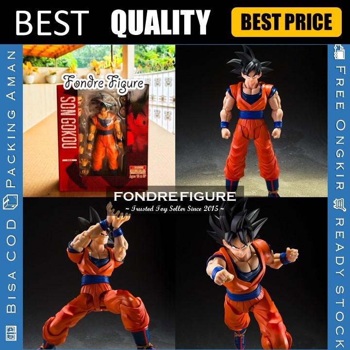 SHF SON GOKU FUNIMATION TAMASHII WEB LIMITED SIMPLE STYLE HEROIC SOUL KIND RED BOX MERAH DRAGON BALL