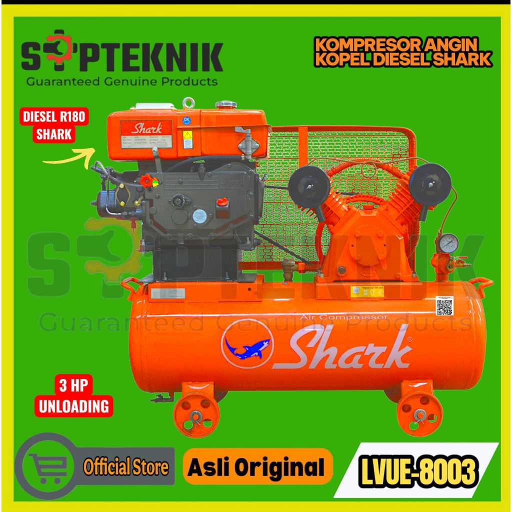 KOMPRESOR ANGIN 3HP UNLOADING SHARK