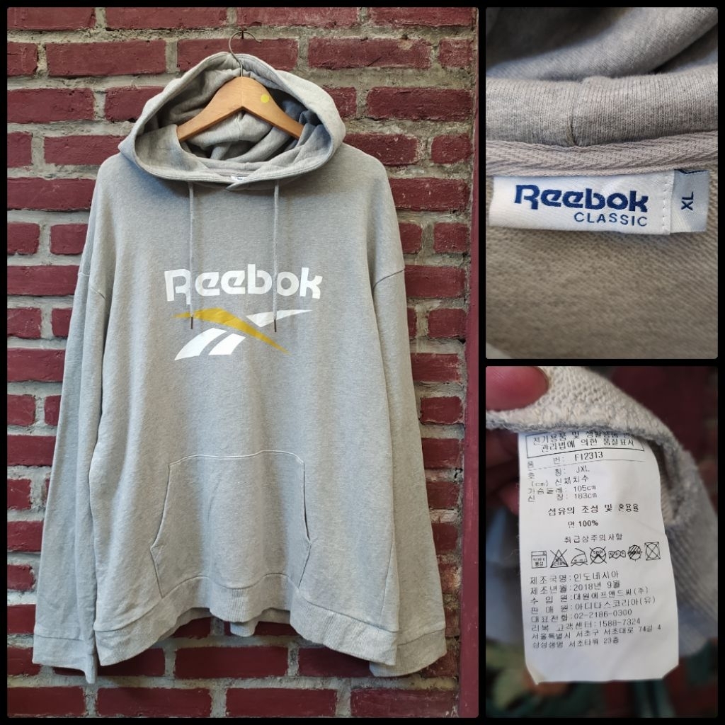 Hoodie Reebok Grey