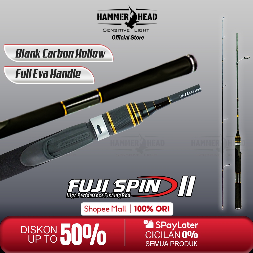 HAMMER HEAD Joran Spinning Fuji Spin II 168CM 180CM Hi-Carbon Blank Hollow