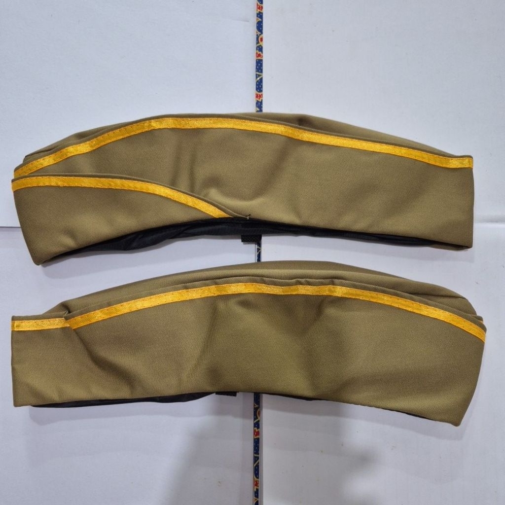 Topi mutz ASN/PNS lis kuning wanita#topi mutz khaki terbaru