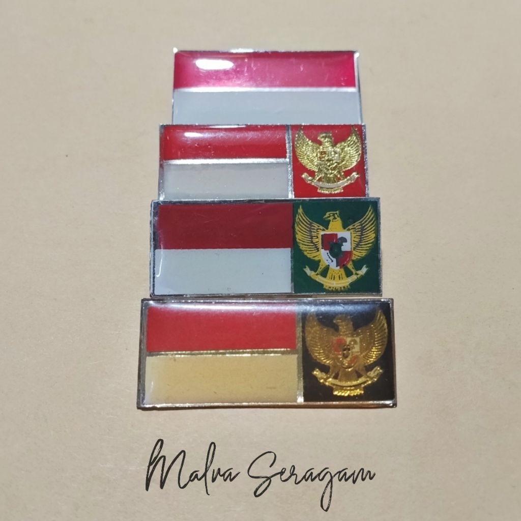 Pin Bendera Merah Putih Garuda