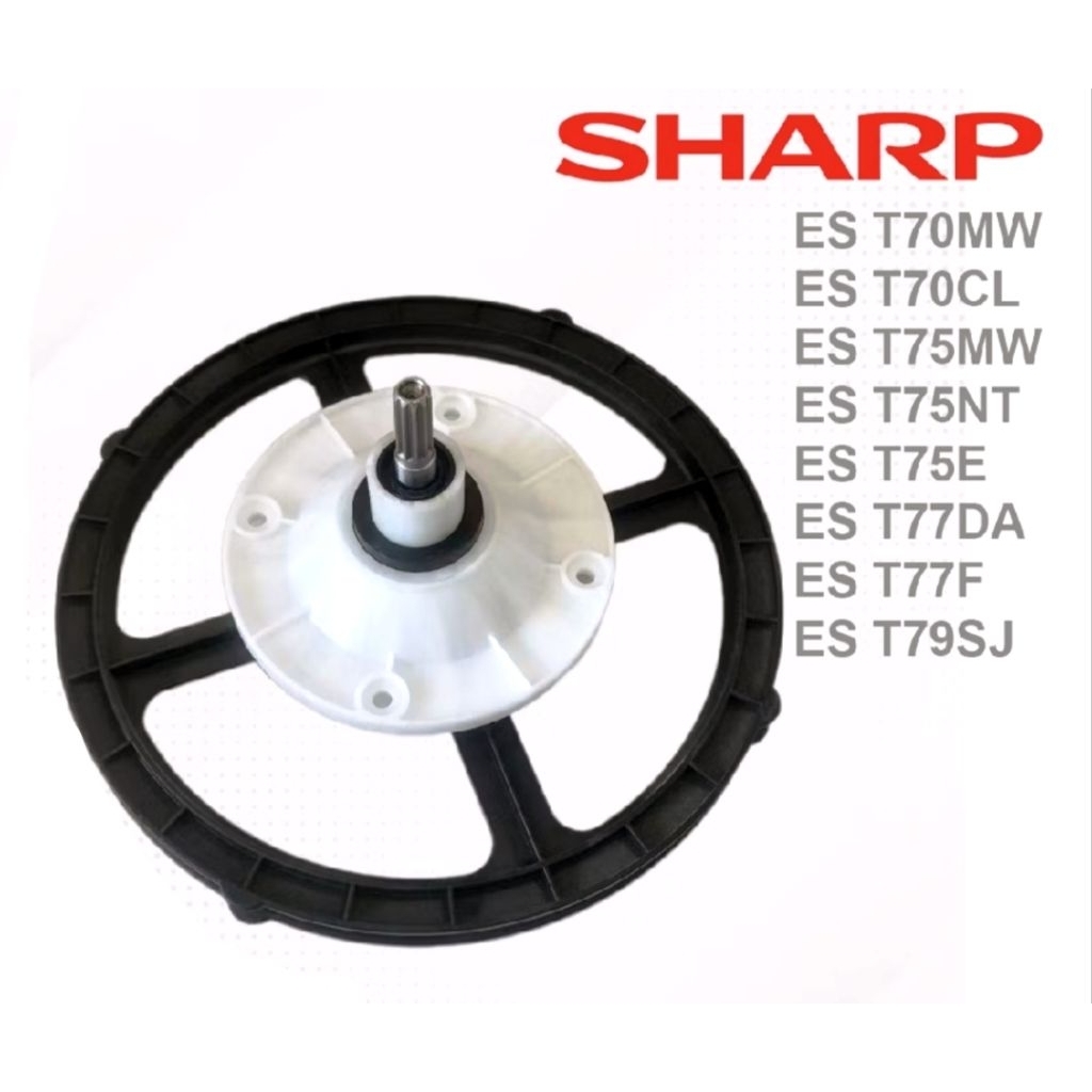 New SHARP ES-T65 M MW NT 6 KG GEAR BOX Mesin Cuci 2 Dua Tabung T65M T65MW T65NT Girbok Gearbok GearB