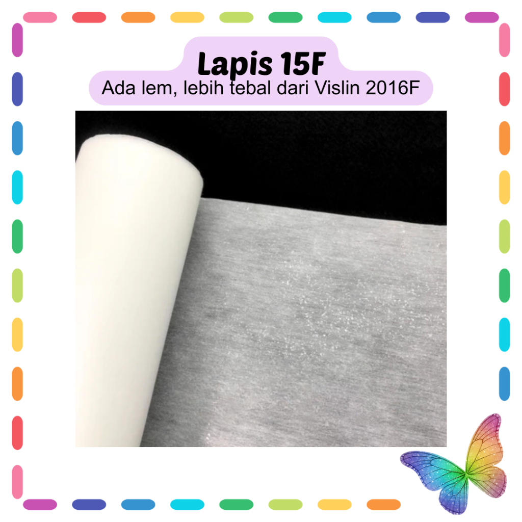 Kain Lapis Keras Lem 15F / Kain Kapas / Lapis Tipis